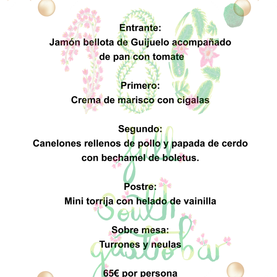 Menu Navidad 180 Gastrobar